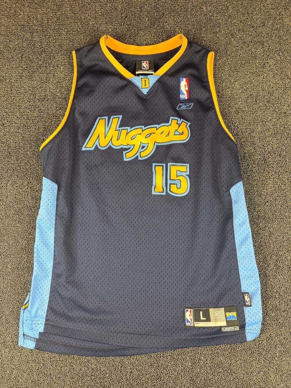 Reebok Carmelo Anthony 15 Denver Nuggets Youth Alternate Jersey Size L
